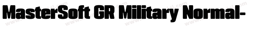 MasterSoft GR Military Normal字体转换